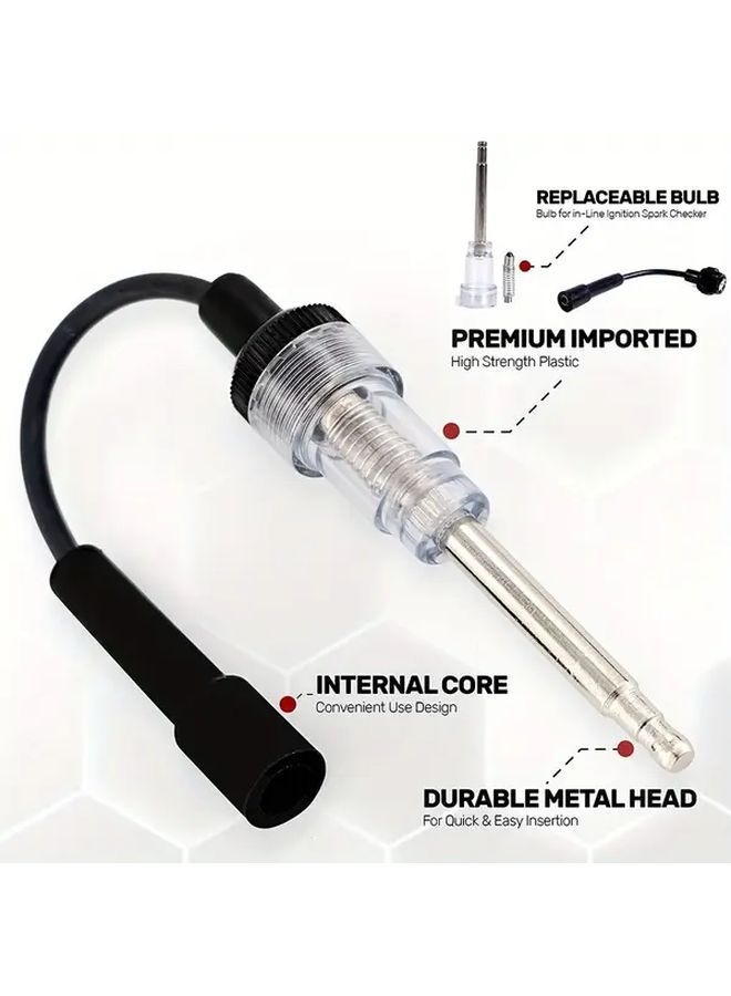 Silvery Spark Tester Plug For Engine Ignition And Pickup Coil Armature Diagnosis - Image 1
