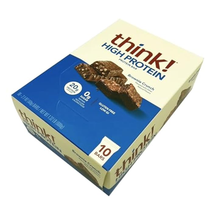 think! Think Products ThinkThin Bar Brownie Crunch - 10 Bars - Image 2