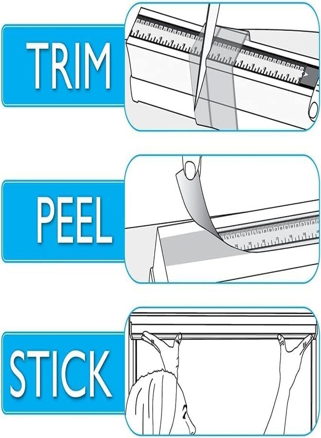 Redi Shade No Tools Easy Lift Trim-at-Home Cordless Pleated Light Filtering Fabric Shade Gray, 36 in x 64 in, (Fits Windows 19 in - 36 in) - Image 5