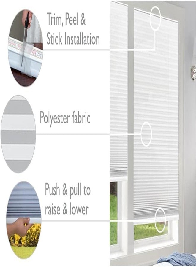 Redi Shade No Tools Easy Lift Trim-at-Home Cordless Pleated Light Filtering Fabric Shade Gray, 36 in x 64 in, (Fits Windows 19 in - 36 in) - Image 2