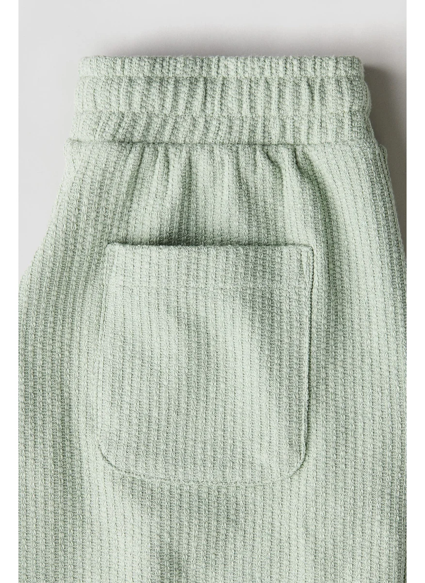 H&M Textured-Knit Shorts