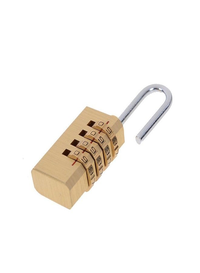 VIVITO Brass 4 Digit Number Lock for Travel Bags - Resettable Combination Padlock | Password Lock | Hand Bag Shaped Padlock | for Travel Bags, Luggage Lock (Pack of One) - Image 5