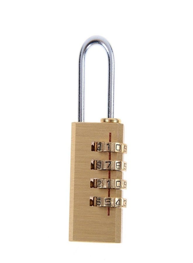 VIVITO Brass 4 Digit Number Lock for Travel Bags - Resettable Combination Padlock | Password Lock | Hand Bag Shaped Padlock | for Travel Bags, Luggage Lock (Pack of One) - Image 4