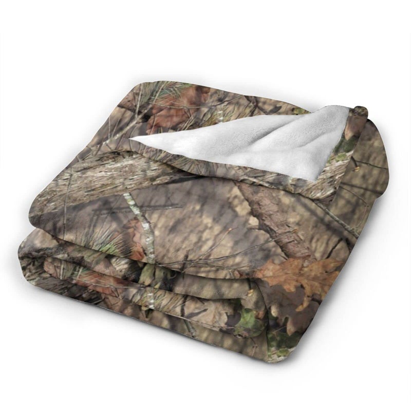 Funacola Camo Hunting Camouflage Forest Throw Blanket Super Soft Warm Bed Blankets for Couch Bedroom Sofa Office Car  All Season Cozy Flannel Plush Blanket for Girls Boys Adults  50""X40"" - Image 3