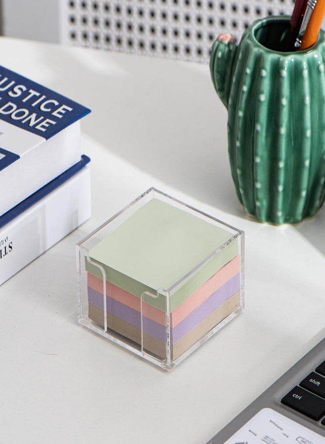 Aewill Acrylic Sticky Note Holder Self Stick Note Pad Holder for Classroom Office Desk Organizer - Image 5