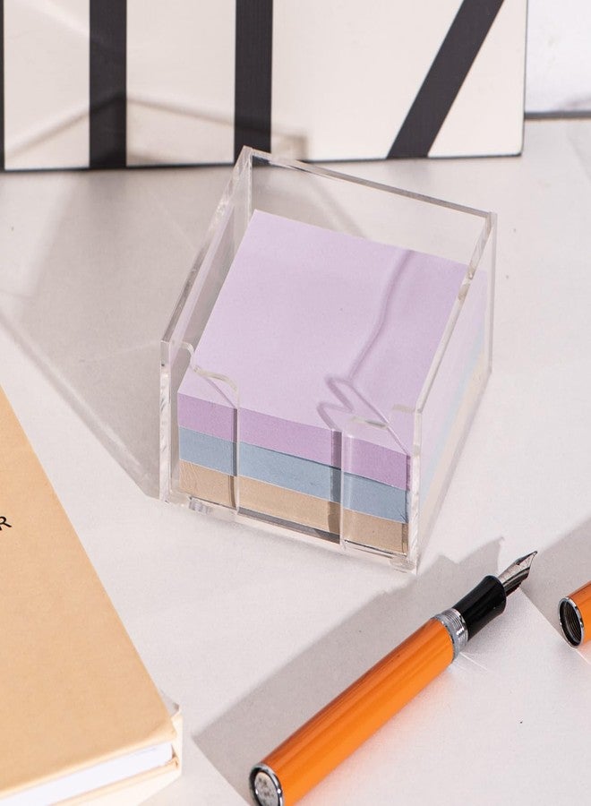 Aewill Acrylic Sticky Note Holder Self Stick Note Pad Holder for Classroom Office Desk Organizer - Image 3