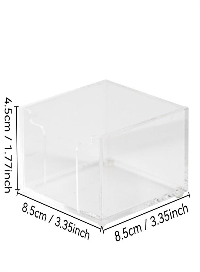 Aewill Acrylic Sticky Note Holder Self Stick Note Pad Holder for Classroom Office Desk Organizer - Image 4