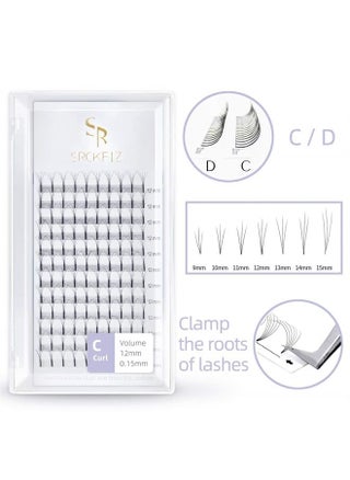 Volume Eyelash Extensions 3D Thickness 0.10mm C D Curl Long Stem Premade Fans Russian Volume Lash Extensions Natural Cluster Eyelash Extensions for Professional Use (3D-C-0.10, 8mm) - pzsku/ZF46DCF36F14360A677E4Z/45/_/1690890804/f76df395-a791-4bdf-bc18-8d3622c42080