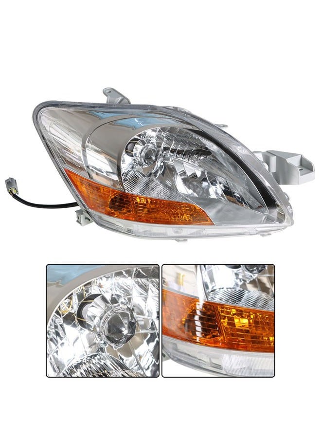 ANTUKO 8117052740 8113052750 LH & RH Side Chrome Housing Clear Lens Headlamp Assembly Replacement for 2007-2011 Yaris - Image 4