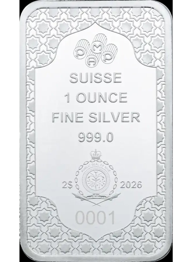 بامب سبيكة بامب سويس عيد مبارك فضة ٣١.١ غرام - Image 5