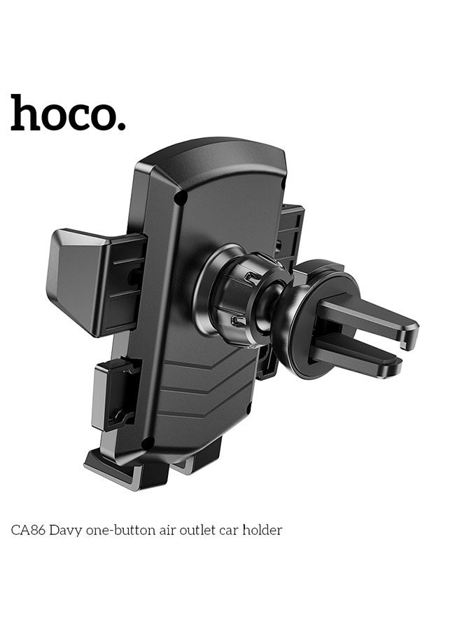 hoco. Car holder CA86 Davy for air outlet(Black) - Image 3