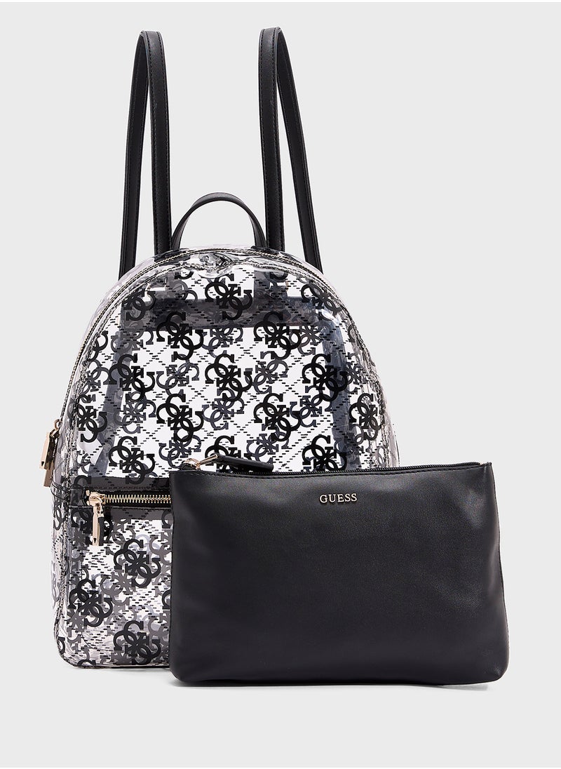 GUESS - Tuana Zip Through Backpack - Image 1