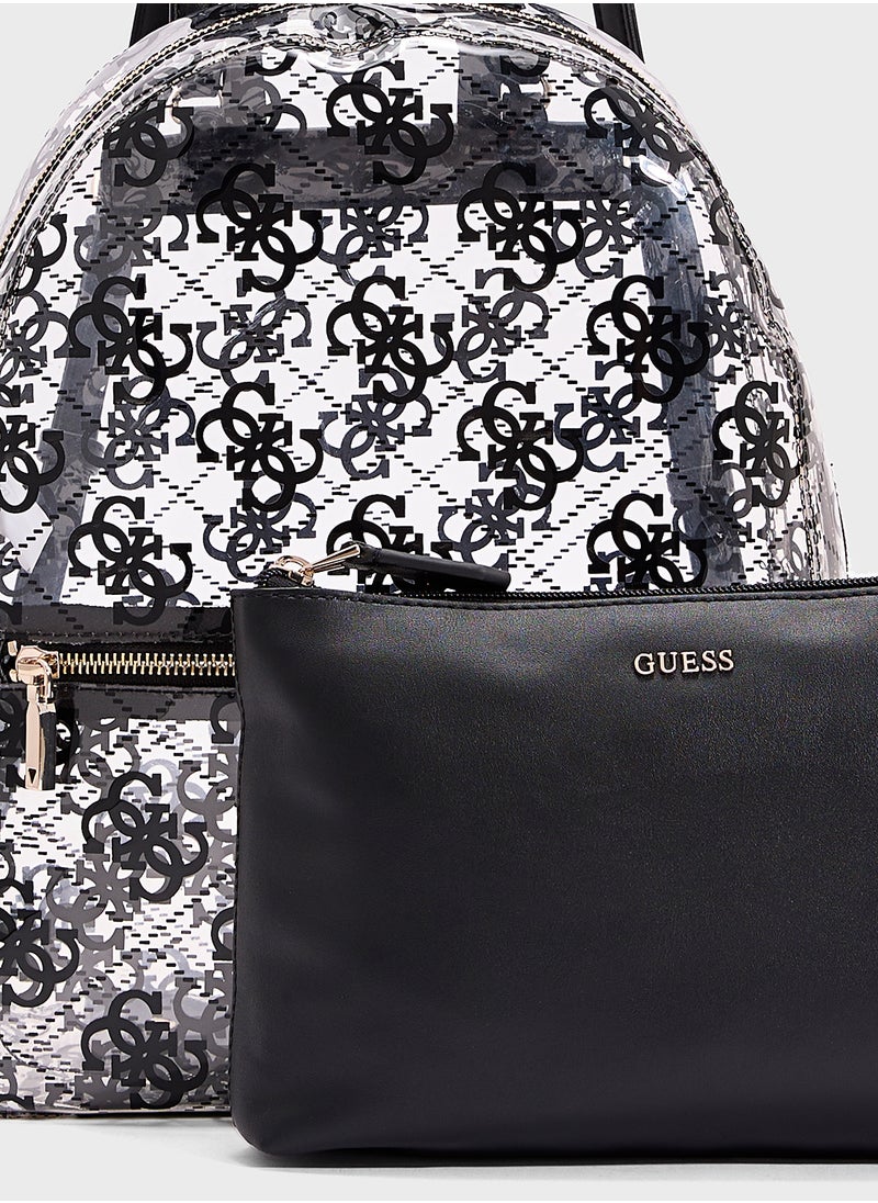 GUESS - Tuana Zip Through Backpack - Image 1