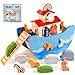Just Wood JUSTWOOD Wooden Noahs Ark Toy for Toddlers 1 Years Baptism Gift for Boys and Girls Baby Montessori Educational Animal Shape Sorter Toy with Bible Story Book - Image 2