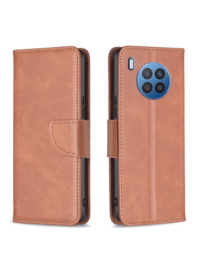 اس-توب جراب لهاتف Honor 50 Lite / Huawei nova 8i مصنوع من جلد الحمل بلون نقي - Image 2