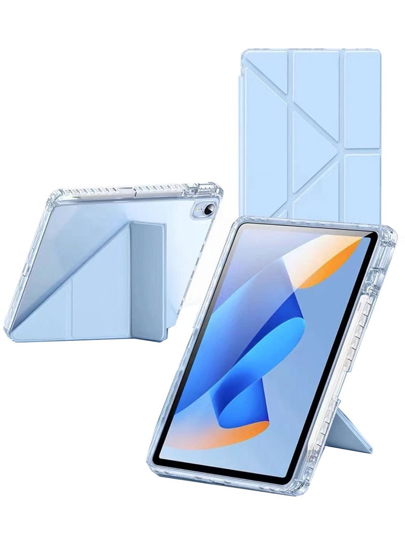 Case for iPad mini (2024/2021) 7th/6th 8.3-Inch ， Tablet Protective Case, Automatic Wake-up/sleep Suitable For IPad Protective Case,With Pen Slot， Three Fold Y-shaped Mini, Blue - Image 1