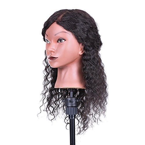 ANSELF Cosmetology Mannequin Head Hairdressing Training Head for Hair Styling Practice Hair Braiding Dummy Head (03#) - Image 3