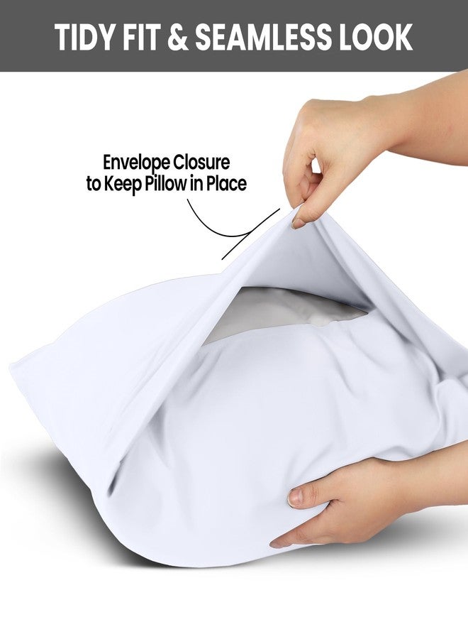 Utopia Bedding King Pillow Cases - 2 Pack - Envelope Closure - Soft Brushed Microfiber Fabric - Shrinkage and Fade Resistant Pillow Covers King Size 20 X 40 Inches (King, White) - Image 3