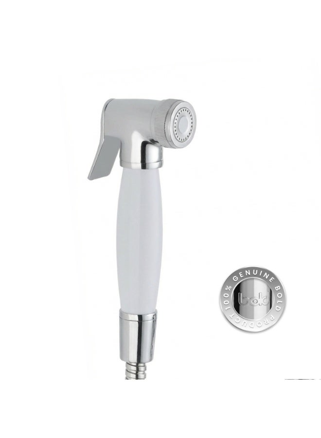 Bold Lure Brass Bidet Shattaf Handheld Sprayer for Toilet, Adjustable Water Flow with Hot and Cold Control, Leak-Proof Brass Core, Premium Chrome Finish, Flexible Stainless Steel Hose, Easy DIY Install, Water Saving Bathroom Accessory for UAE Homes - Image 1