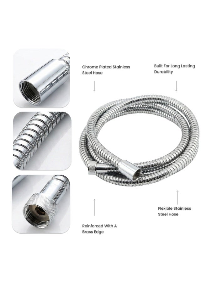 Bold Lure Brass Bidet Shattaf Handheld Sprayer for Toilet, Adjustable Water Flow with Hot and Cold Control, Leak-Proof Brass Core, Premium Chrome Finish, Flexible Stainless Steel Hose, Easy DIY Install, Water Saving Bathroom Accessory for UAE Homes - Image 5