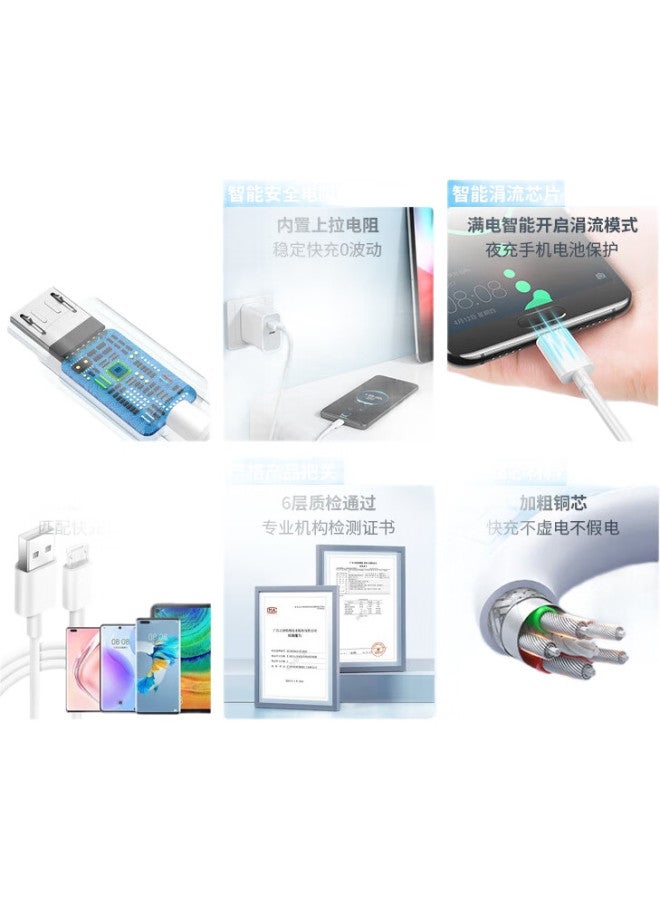 Oksj [Super Fast Charging 2-Pack] Android Data Cable Vivo Phone Charging Cable Micro Usb Cable Compatible With Huawei/Xiaomi/Honor/Oppo X7/X20 Fast Charging Power Bank - Image 2