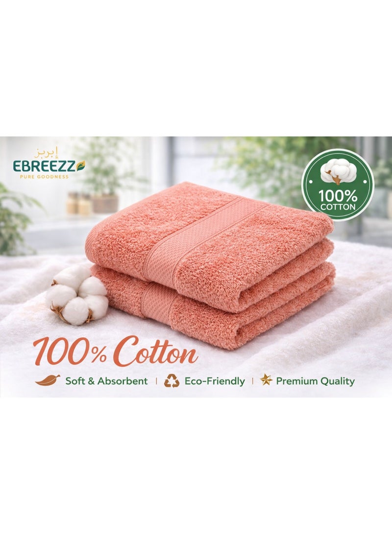 Ebreezz Premium Face Towel Set – 2 Pieces – Soft & Absorbent Cotton (45 × 80 cm) - Image 2
