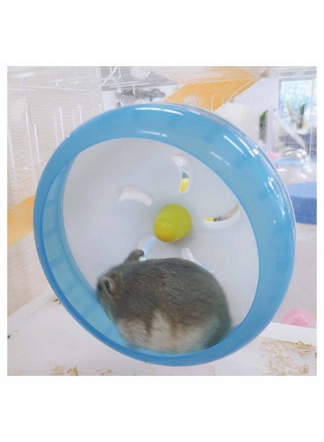 WishLotus Hamster Running Wheel, Silent Jogging Exercise Toy Hamster Cage Accessory for Drawf Hamster Golden Silk Shih Tzu Bear (Blue) - Image 4