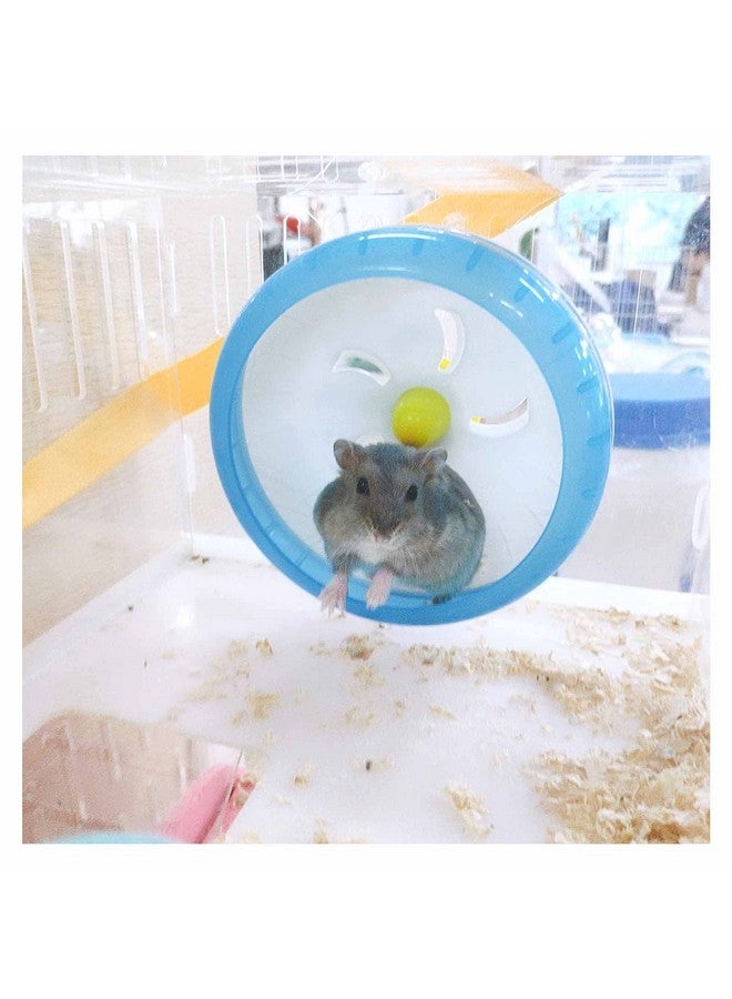 WishLotus Hamster Running Wheel, Silent Jogging Exercise Toy Hamster Cage Accessory for Drawf Hamster Golden Silk Shih Tzu Bear (Blue) - Image 5