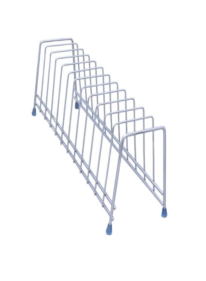 Gcrox Stainless Steel Plate Rack Dish Drying Stand – Heavy Duty Kitchen Organizer for Plates, Dishes & Lids (Plate Rack -12) - Image 1