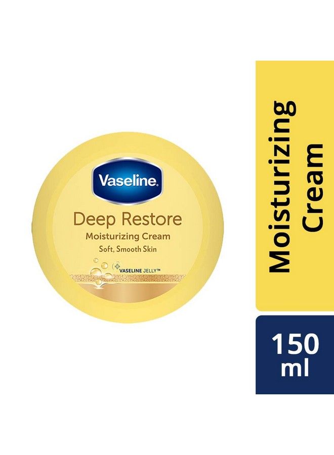 Vaseline Deep Restore Moisturizing Cream 150 Ml For Dry Skin - Image 3