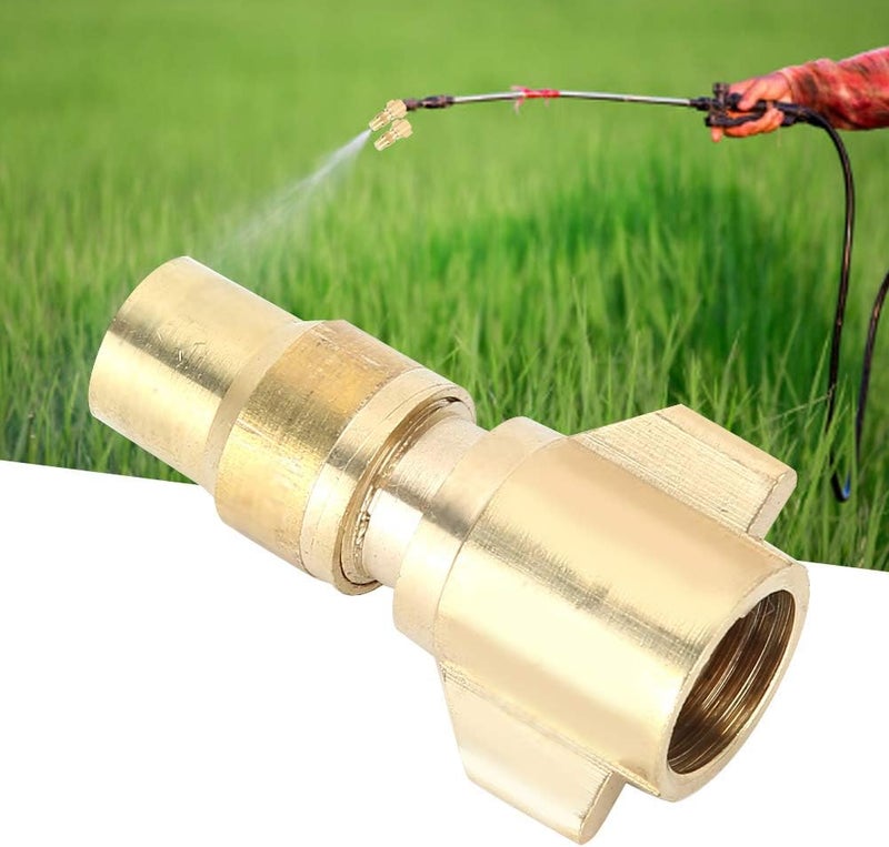 LiebeWH Copper Water Nozzles, 2Pcs Agricultural Nozzle Spray Nozzle G 1/4 Agricultural Misting Cooling Water Spraying Electric Sprayer Accessories - Image 3