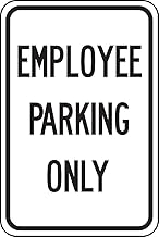 Accuform FRP242RA Engineer-Grade Reflective Aluminum Parking Sign, Legend"Employee Parking ONLY", 18" Length x 12" - Image 1