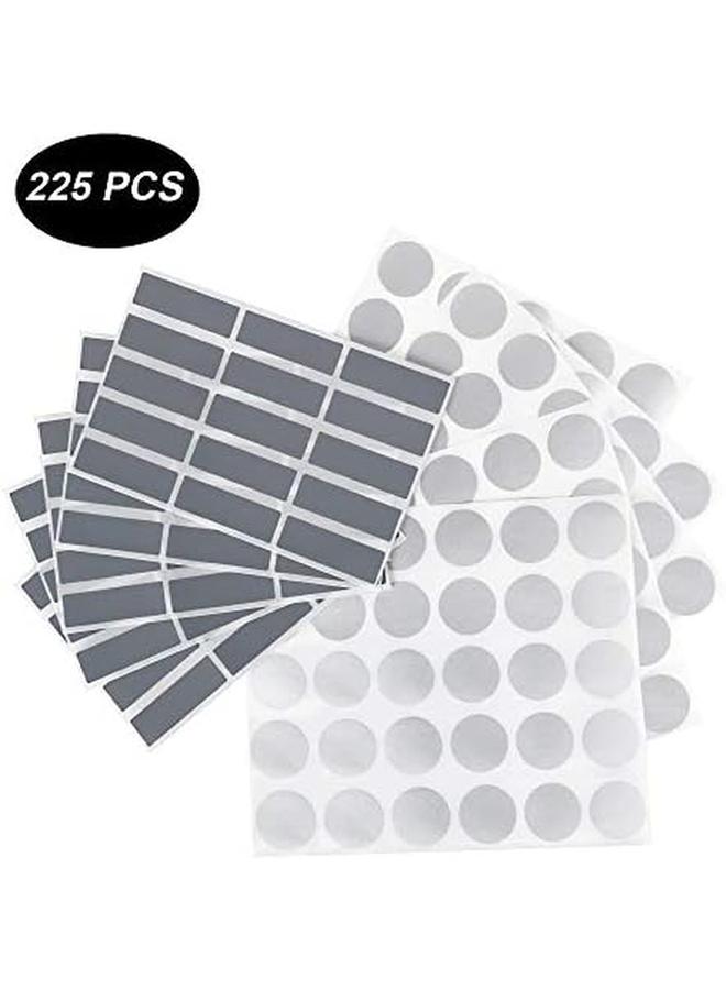 SHOWAY 10Sheet 225Pcs Scratch Off Rectangular Sticker Labels 1.9" X 0.6" Plus Round Sticker Labels 1" Self Adhesive Stickers Easy To Peel And Stick For Diy Wedding Party Games Fundraisers Promotions - Image 3