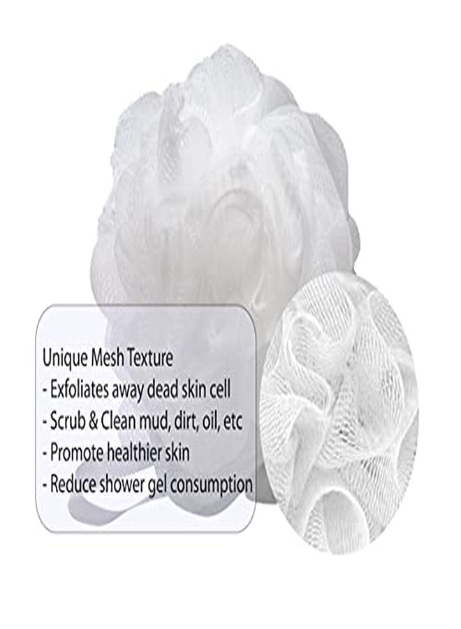 Aquasentials Mesh Pouf Bath Sponge (4 Pack) (Multi-Colors) - Image 4