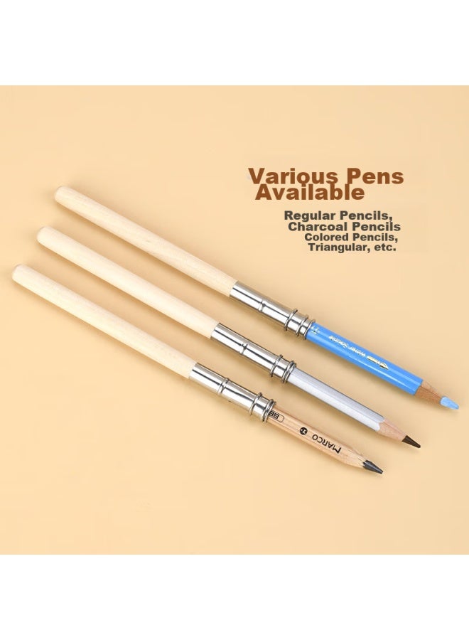 Marco Pencil Extenders 3-pack, Lengthening Rods, Extension Pencil Holder Set, Sketching, Marker Drawing - Image 3