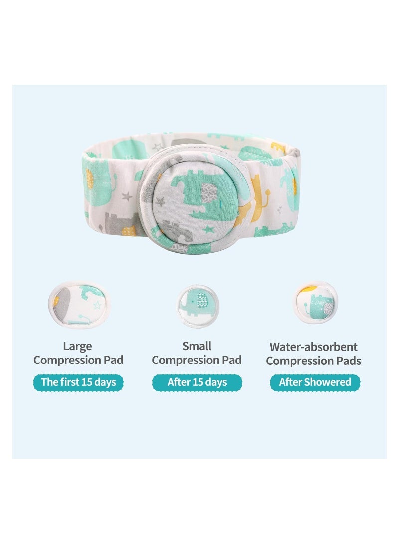 Captaintech Belt for Baby, Umbilical Hernia Belt with Convex Covered Compression Pads, Breathable Baby Belly Band, Adjustable Newborn Belly Support Band Wrap with 4 Hernia Packs, for Babies Under 6.5kg - Image 2