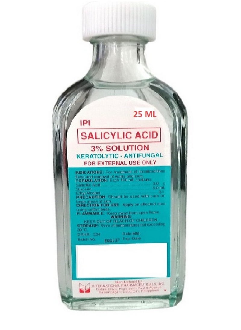 IPI - Salicylic Acid 3% Solution Antifungal 25 ML - Image 1