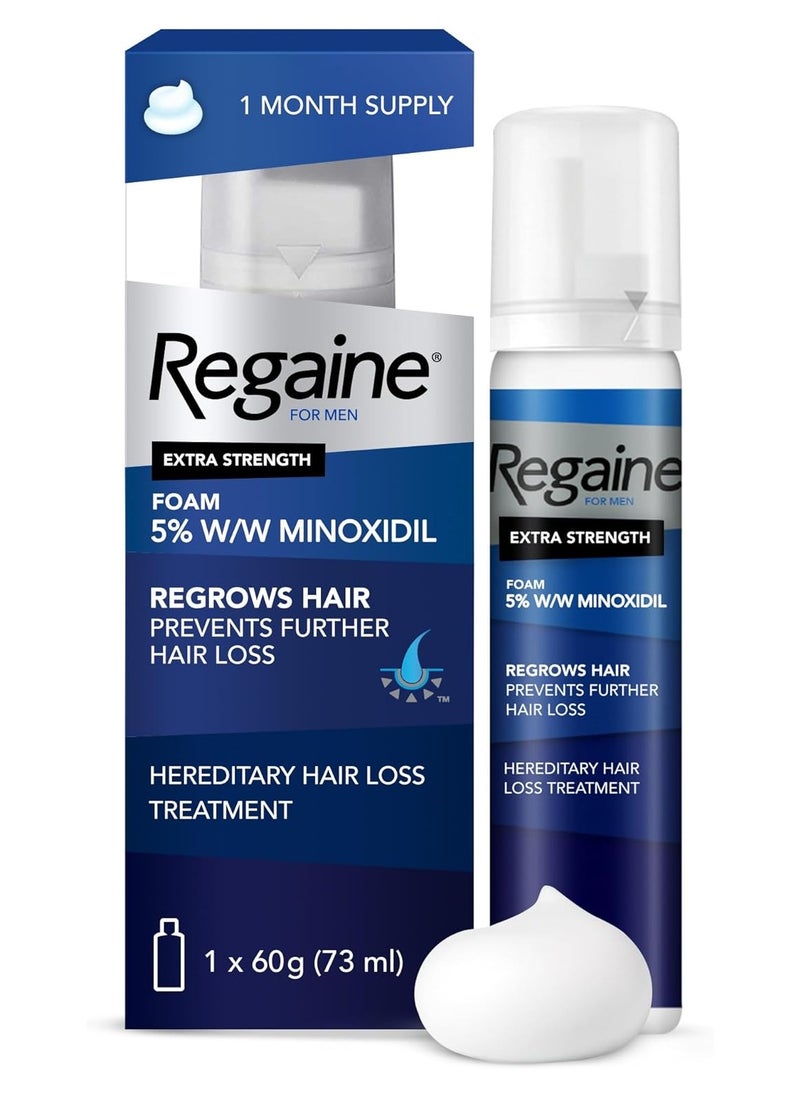 Regaine For Men 5% Extra Strength Scalp Foam 73ML  - Image 1