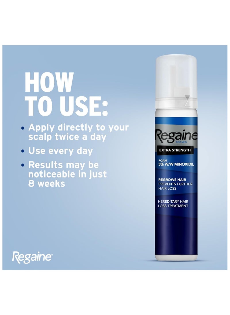 Regaine For Men 5% Extra Strength Scalp Foam 73ML  - Image 2