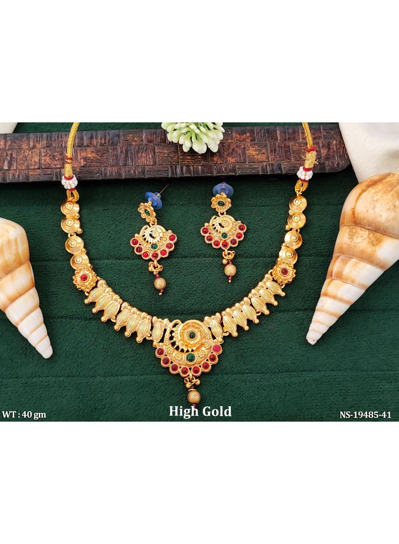 High Gold-Tone Necklace Set