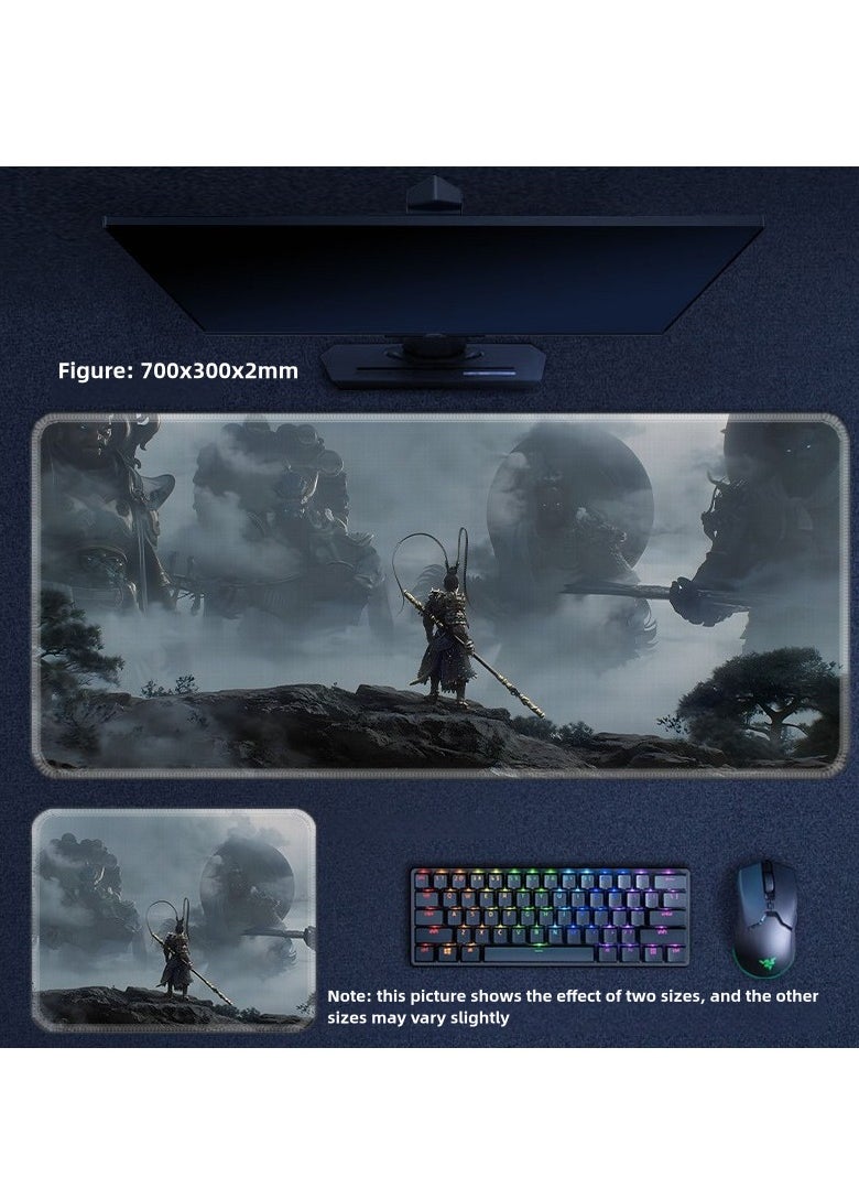 Generic Black Myth Wu Kong Gaming Mouse Pad，700*300*2 mm，Waterproof and dirt-resistant gaming mouse pad  - Image 2
