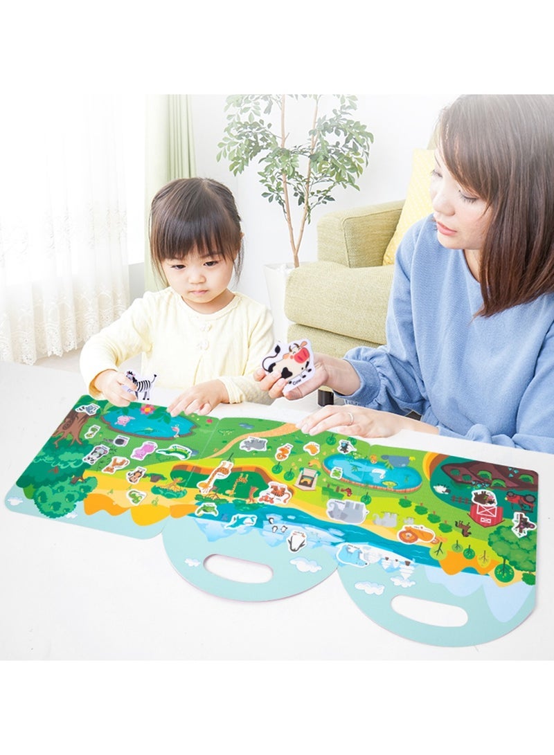 كابتن تيك Reusable Sticker Books for Kids New Learning Stickers Toys Journal Paper Scrapbooking Stationery - Image 5