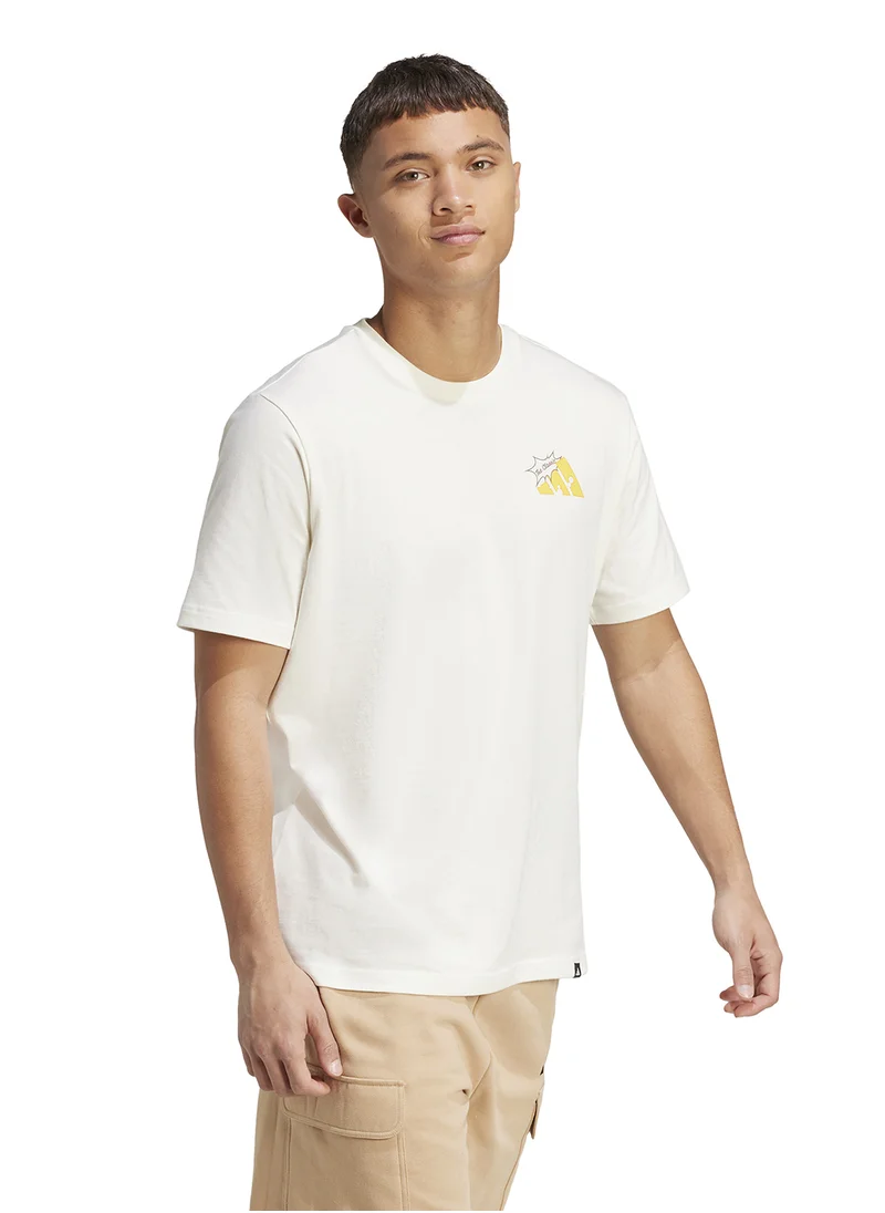اديداس Food Grilled Cheese Graphic T-Shirt