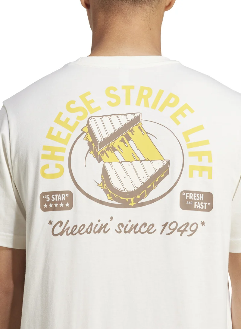 Adidas Food Grilled Cheese Graphic T-Shirt