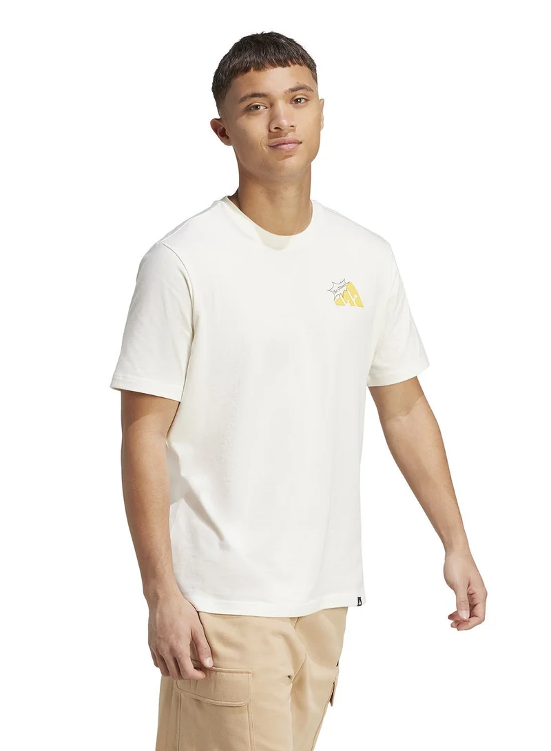 Adidas Food Grilled Cheese Graphic T-Shirt