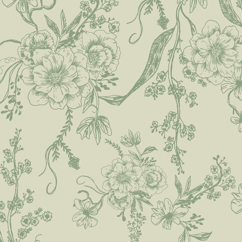 Toduso Peel and Stick Wallpaper Green and Beige Wall Paper Floral Contact Paper Removable Self Adhesive Leaf Boho Waterproof Wallpaper for Walls Vinyl Rolls 161x787