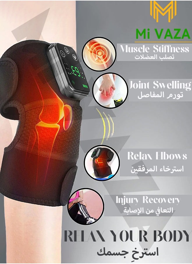 مي فازا Mi VAZA مدلك الركبة الكهربائية USB التدفئة الاهتزاز الأشعة تحت الحمراء الساخنة ضغط العلاج الكوع الكتف الركبة تدليك الوسادة لتخفيف آلام المفاصل  - Image 4