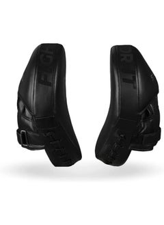 Sanabul  Sanabul Essential Curved Punching Mitts for Boxing and MMA | Ultimate Boxing Mitts & Pads Training Gear for Athletes | High-Performance Focus Mitts Muay Thai Pads for Sparring & Training Boxing Pads - Black  - Image 4