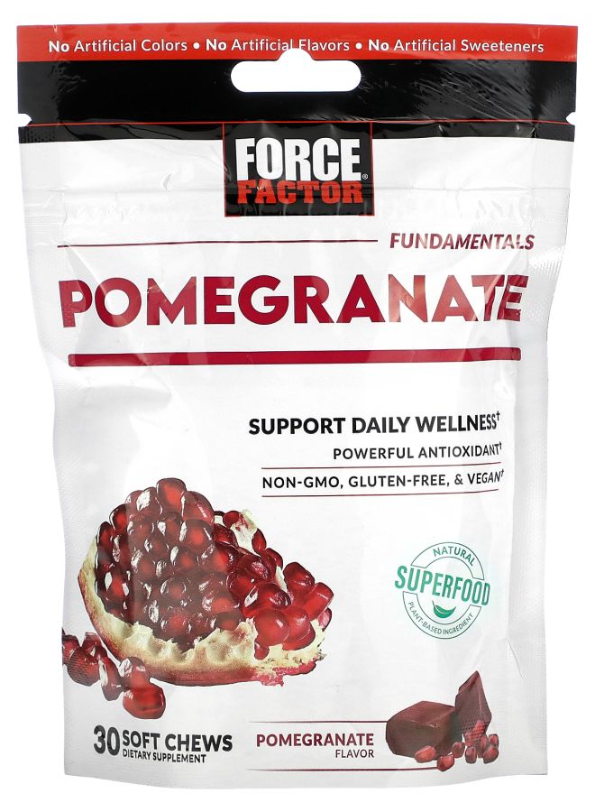 Force Factor Fundamentals Pomegranate 30 Soft Chews