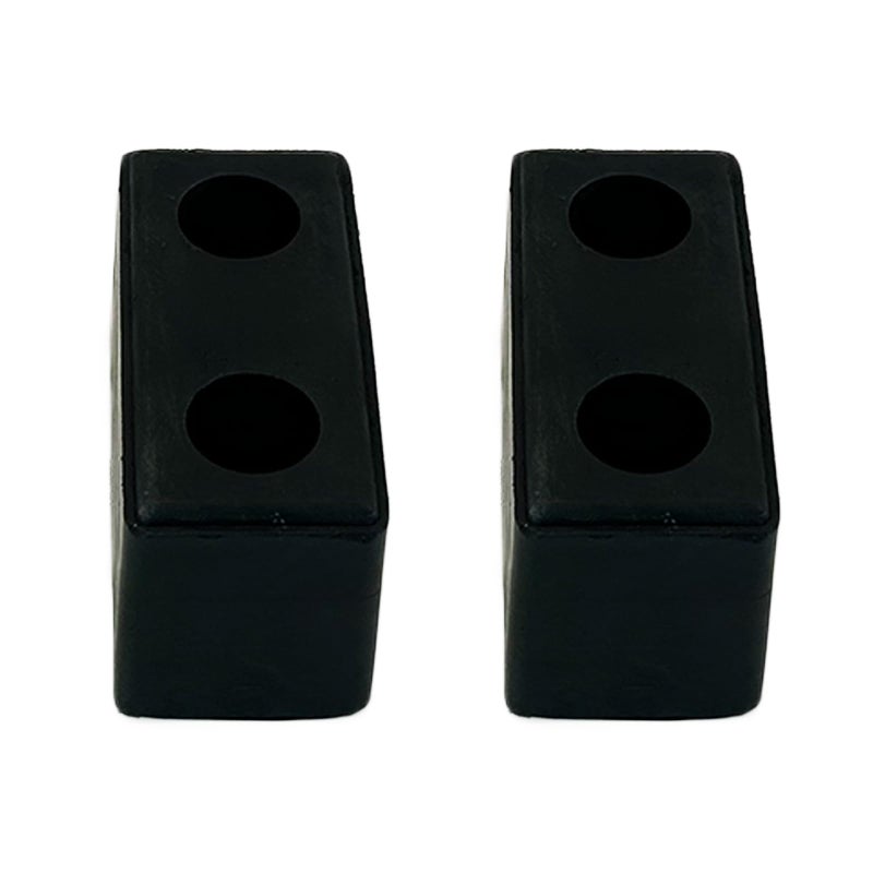 Fudatong 2 Pack Buffers USA Molded Rubber Bumper Block Dock Buffer 6x3x3 for Chassis/Trailers/Truck/Flatbed/Reefer with Steel Washer (4502-1276) - Image 2